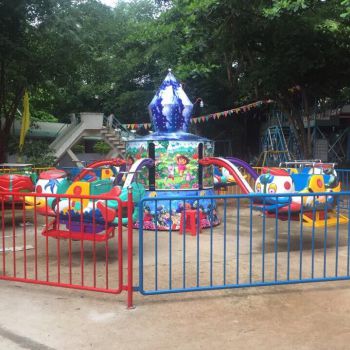 Đu quay đảo thủy lực 6 con vịt